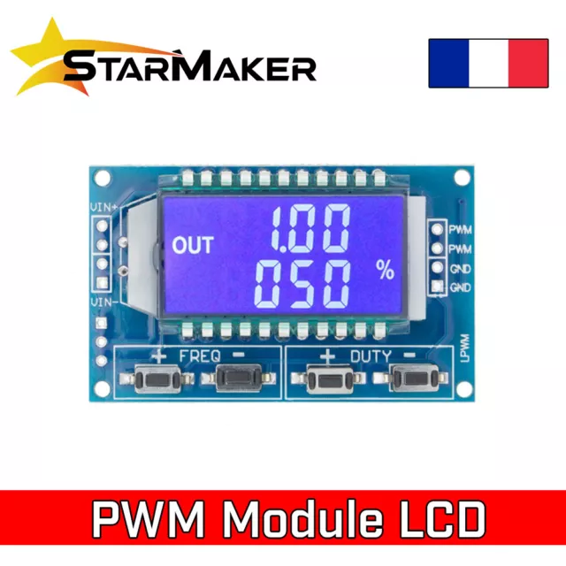 Module PWM Générateur signaux impulsion 1Hz - 150kHz Fréquence + Duty cycle GBF