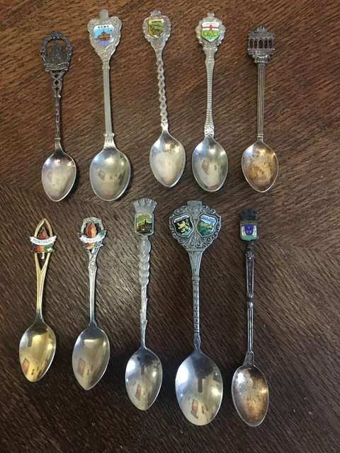 Lot De 20 Mini Cuillères à Priser Rétro - Porte-clés Ou Collier - Alliage - Pour Poudre, Épices