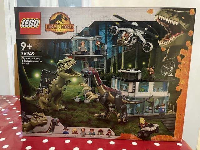 LEGO JURASSIC WORLD 76949 Giganotosaurus & Therizinosaurus Attack - New ...