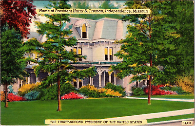Independence Missouri MO President Harry S Truman Home House  Vintage Postcard