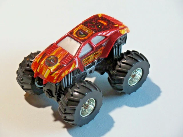 HOT WHEELS MONSTER Jam Friction Power Monster Truck DESTRUCTION ...