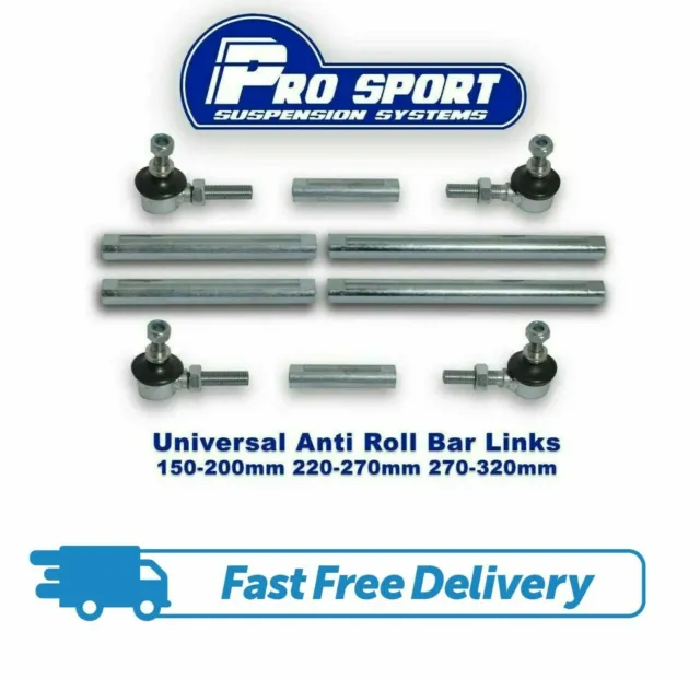 NEW PROSPORT ADJUSTABLE DROP LINKS UNIVERSAL ANTI ROLL BAR LINKS KIT 150-320mm