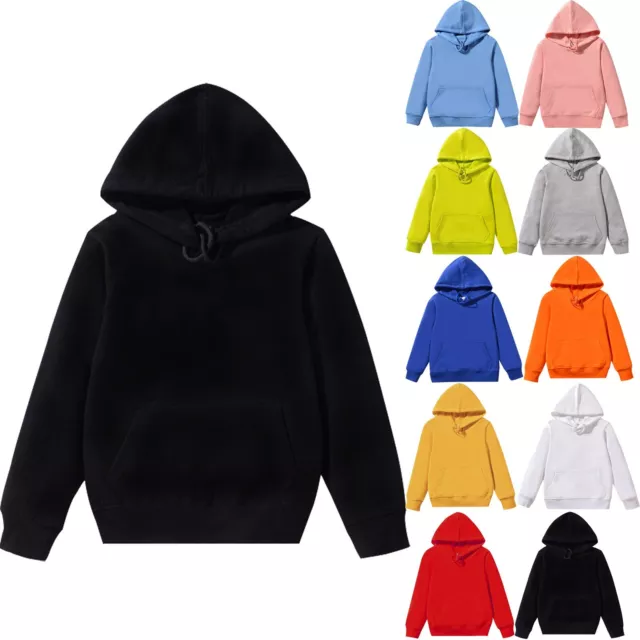 Felpa con cappuccio pullover camicetta per bambini bambini bambine maniche lunghe massello