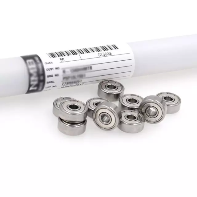 Set of 10 Miniature Ball Bearings 15x4x2mm 681XZZ with Double Shielding 3