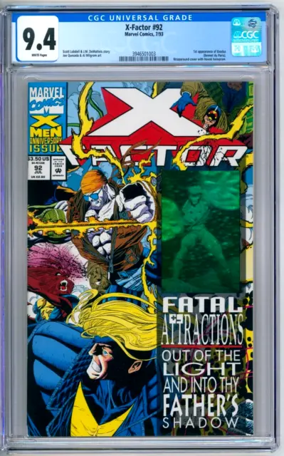 X-Factor 92 CGC Graded 9.4 NM White Marvel Comics 1993