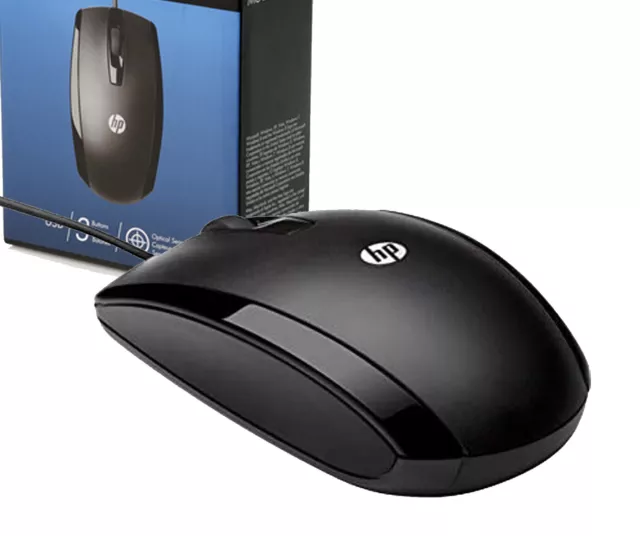 HP USB Comfortable Corded Optical Wired Mouse for Window 11 10 8 Notebook Laptop