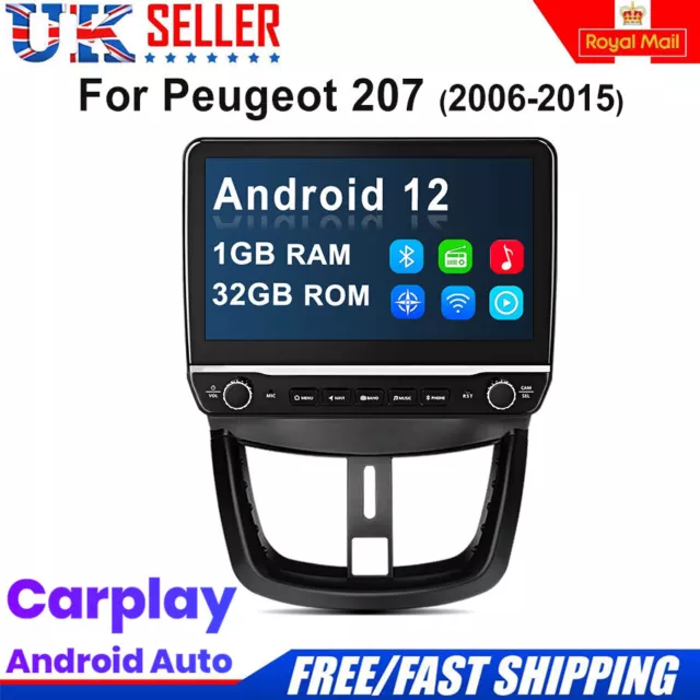 Peugeot 207, CarPlay & Android Auto, 2006-2015