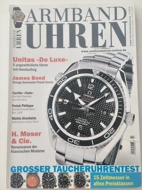 German watch magazin / Magazine allemand de montres ARMBAND UHREN 2008/7 OMEGA