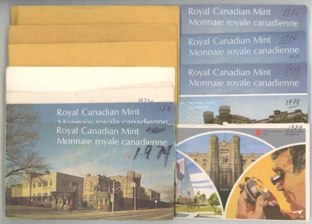 1968 to 1979 Canada Prooflike Sets Lot of 12 #20225