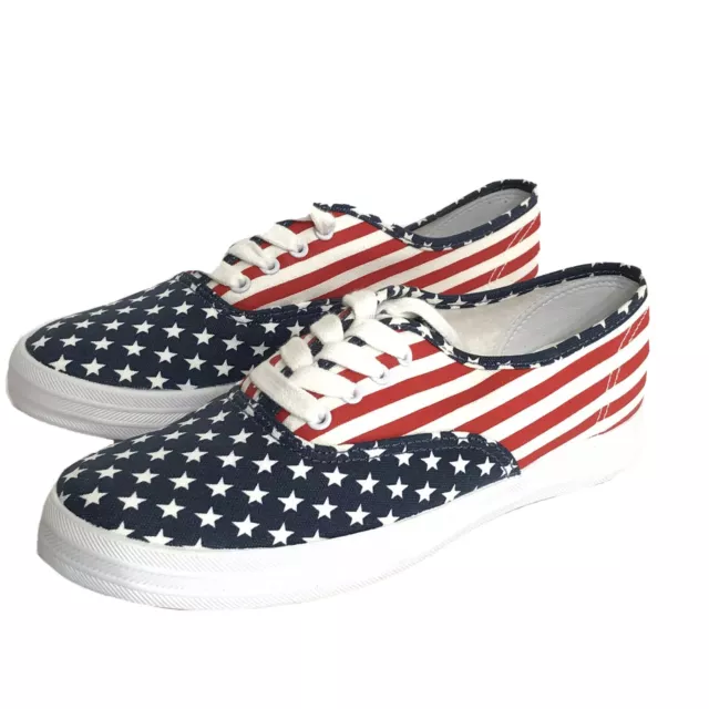 Keds NEW NIB Champion 2K Stars Stripes Tennis Shoes US 5 M Patriotic EUR 35 Flag