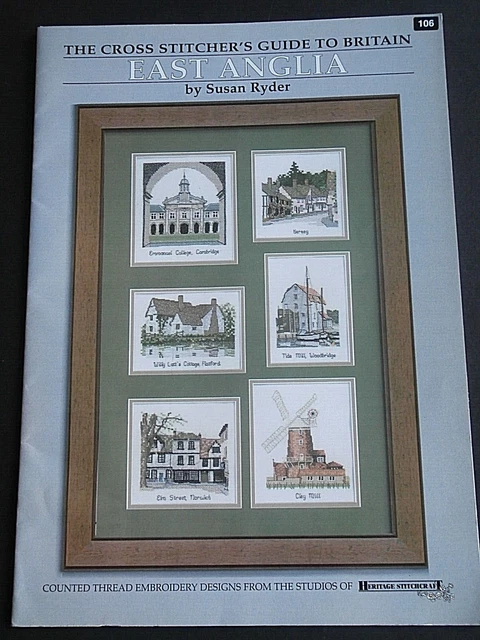 Kreuzstitchers Guide to Britain EAST ANGLIA Susan Ryder Kartenheft Erbe