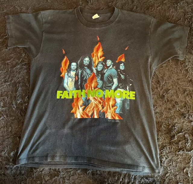 Faith No More OG The Real Thing Tour Shirt 1989 Rare Vintage Mike Patton Large