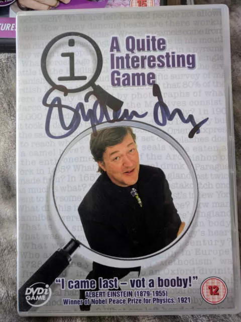 Signed Stephen Fry QI Game DVD