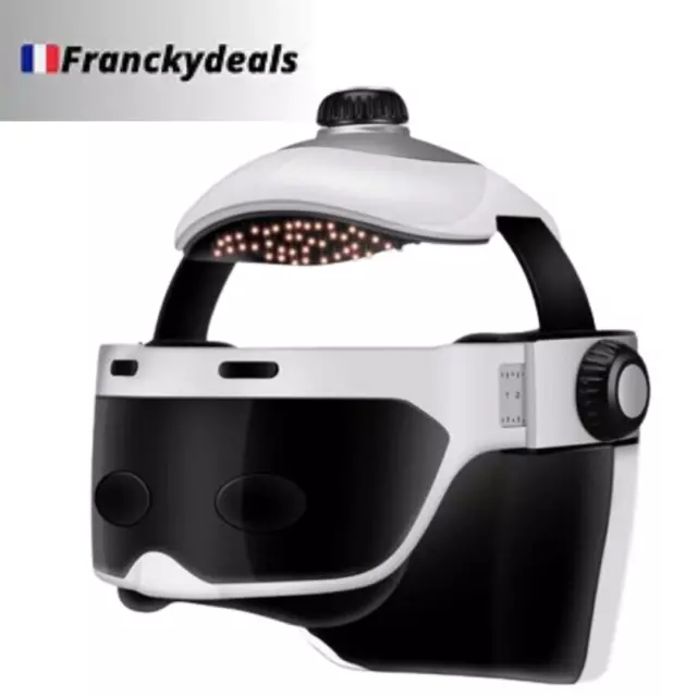 Casque Masseur  Électrique Acupuncture Vibration Relaxation Compresseur Stress