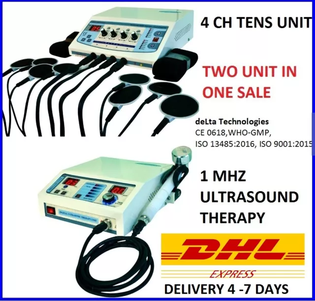 Combo Offer Electro therapy 4 Channel UltrasoundTherapy Machine