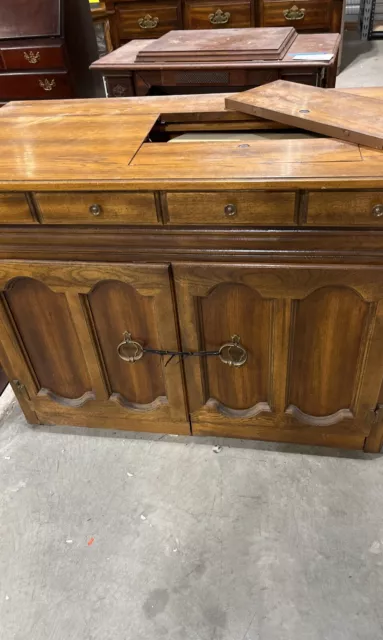Iconic Retro Singer Sewing Machine Model Athena 2000 In Beautiful Wooden Cabinet