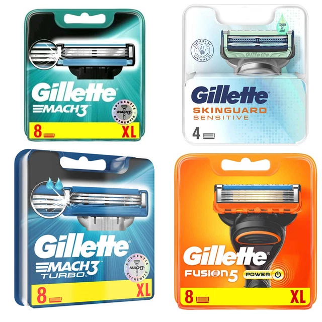GILLETTE RASIERKLINGEN FUSION Proglide Proshield Mach3 Skinguard SCHNELL KOSTENLOSER VERSAND