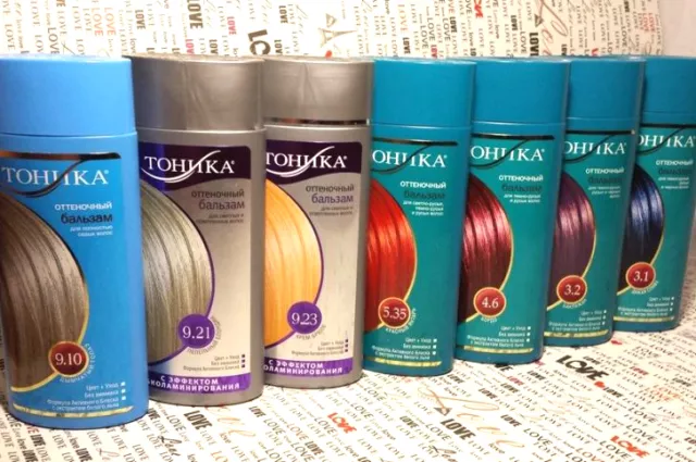 Hair colouring balsam , tinting conditioner colourant Tonika without ammonia 2