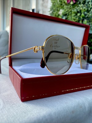 Bois Monceau Cartier Vintage Cartier Breteuil Platinum Lunettes Large 52 22 