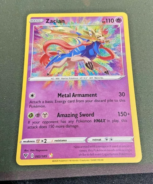 Zacian - 082/185 Vivid Voltage (Pokemon) Holo Amazing Rare