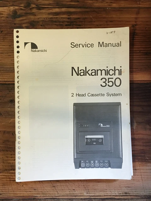 Manuel D'origine Nakamichi 480 – Pour Audiophiles Et Collectionneurs