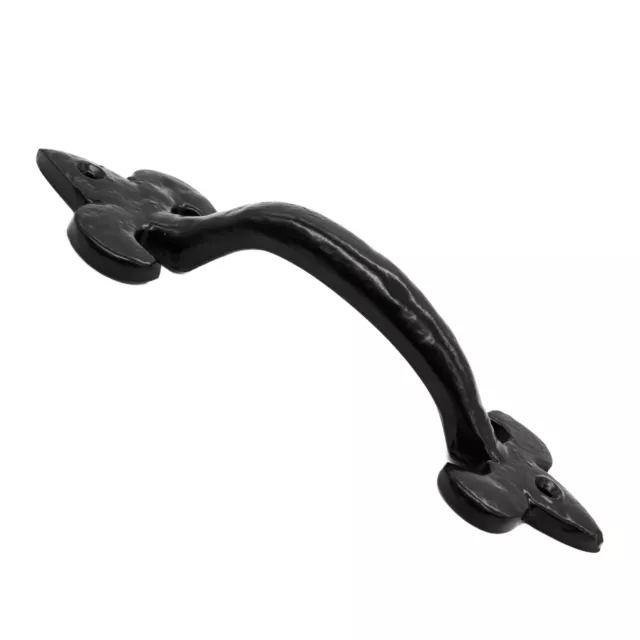 Door Handle Black Powder Coated Decorative Barn Modern and Traditional Hardware 2