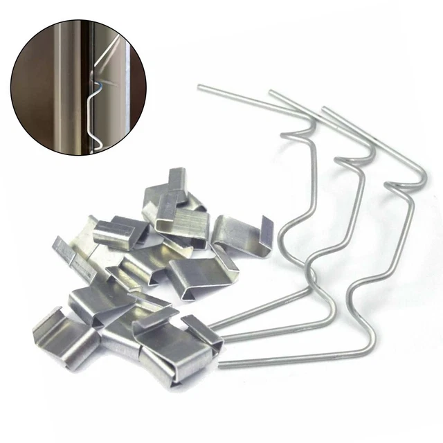 50x Clips de vitrage pour Serre Inoxydable Plaque Polycarbonate