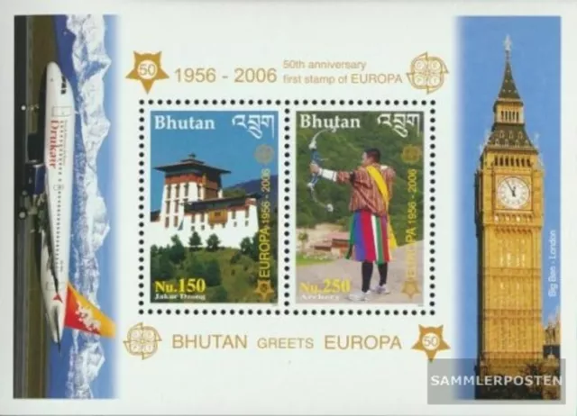 Bhutan Block477A (kompl.Ausg.) postfrisch 2006 50 Jahre Europamarken