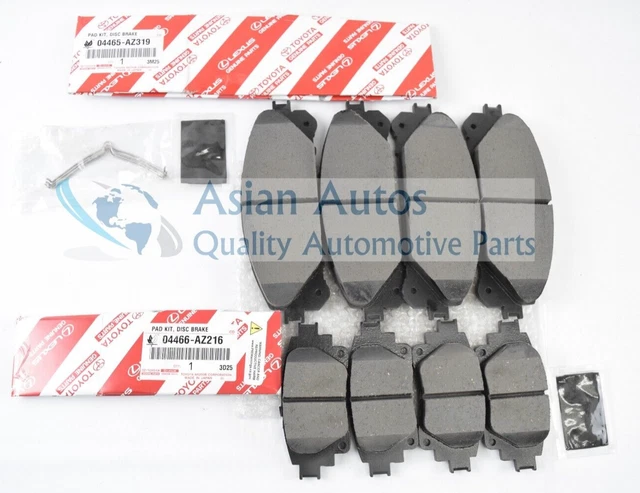 Genuine OEM Toyota Brake Pad Set – Front & Rear – Fits 2011-2016 Sienna (Ceramic)