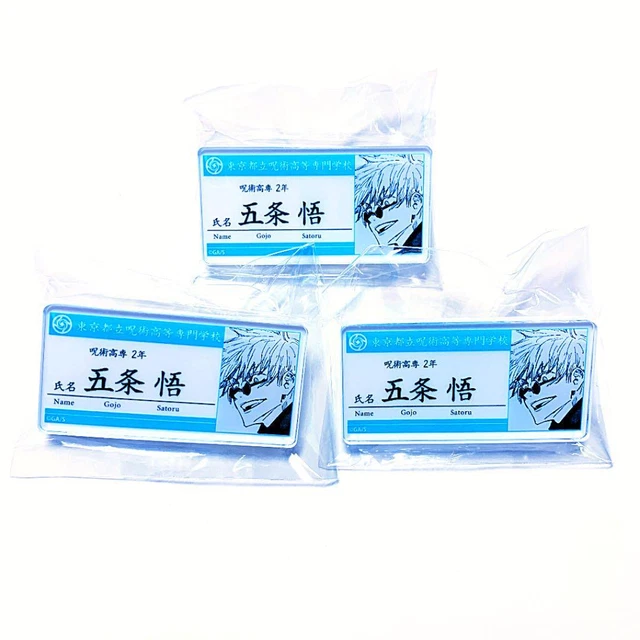 Jujutsu Kaisen Gojo Satoru Name Tag Badge Umbrella Charm Collection Can