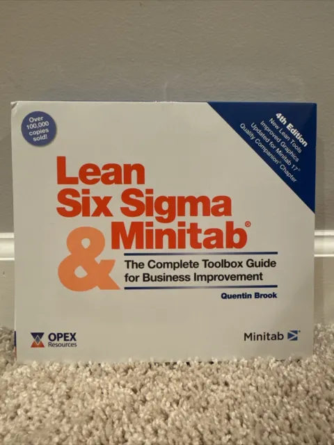 Lean Six Sigma and Minitab (4th Edition): The Complete Toolbox Guide - Like New
