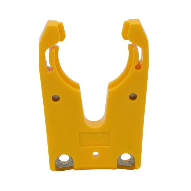 Yellow ISO30 Tool Holder Forks Clamping Weight of Max 35KG and 005MM Accuracy