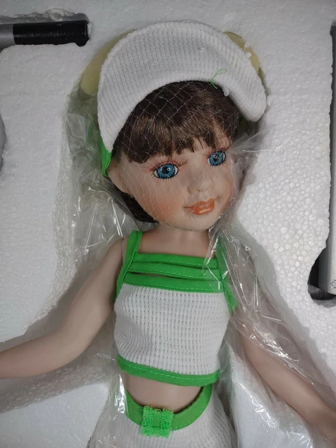 Heritage Signature Collection Sally Scooter 16" Porcelain Doll NRFB w/ COA 3