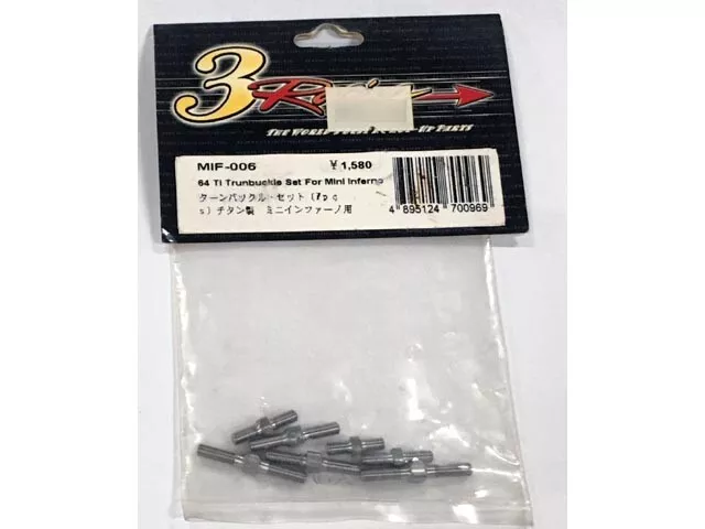 3RACING MIF-006 64 Titanium Turnbuckles set 7 Pcs For 1/18 KYOSHO Mini Inferno