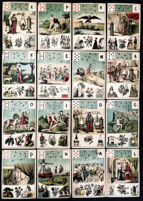 Tarot Tarock playing cards cartes a jouer Spielkarten jeu Paris Grimaud 1880 2