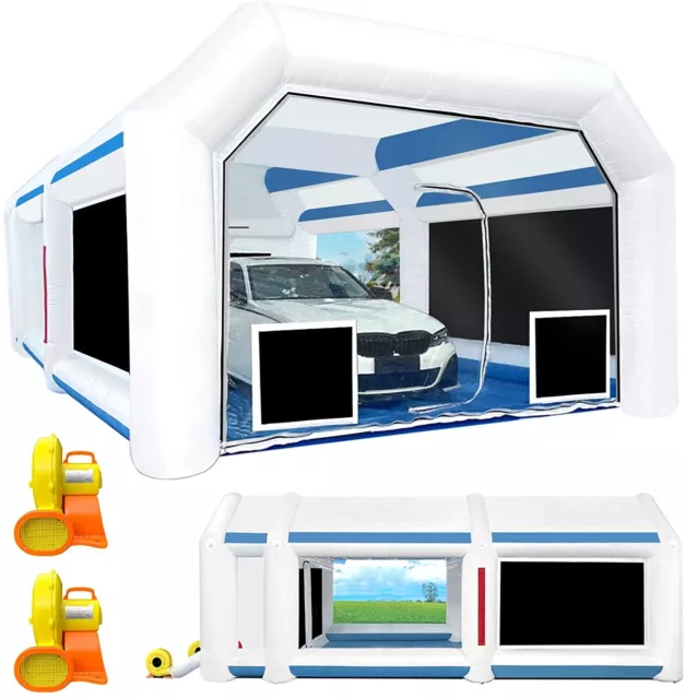 28X16.5X10FT Inflatable Paint Spray Booth Car Portable Paint Booth with Filters