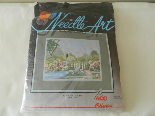 Long Stitch Embroidery Kit ACG Collection COUNTRY GARDEN Kit No 1022 Australia