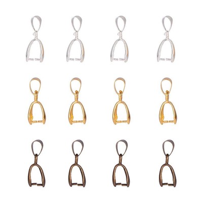PandaHall 800pcs 4 Colori Ganci per Collana in Metallo Fermaglio in Ferro Clip a Scatto su ciondoli a Scatto Snap a Gancio per Gancio Finitura in Metallo Collane Fermagli per creazione di Gioielli 