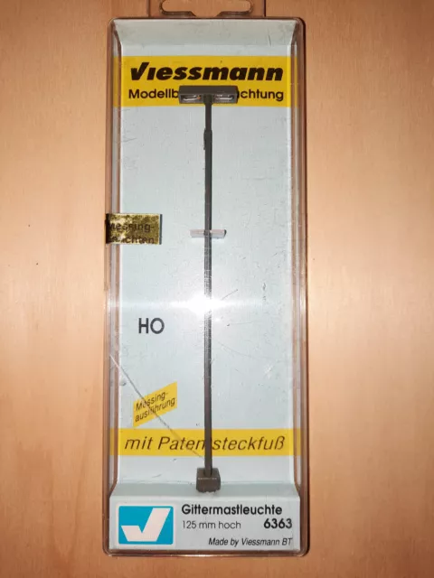 Viessmann 6363 Gittermastleuchte, 124 mm hoch Neu in OVP