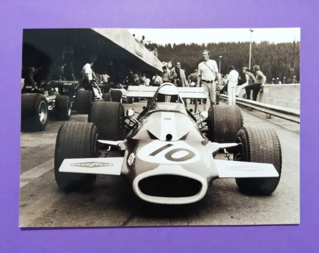 Pressefoto, Jack Brabham, Formel 1 Grand Prix Österreich Zeltweg 1970, 13x18cm