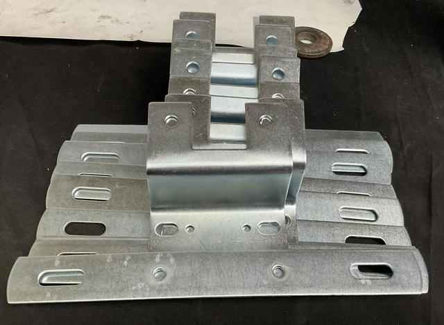 pack of 10 optronics LP15SB zinc steel license plate bracket