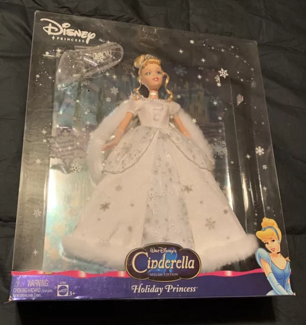 Disney Cinderella Holiday Princess Doll By Mattel New In Box