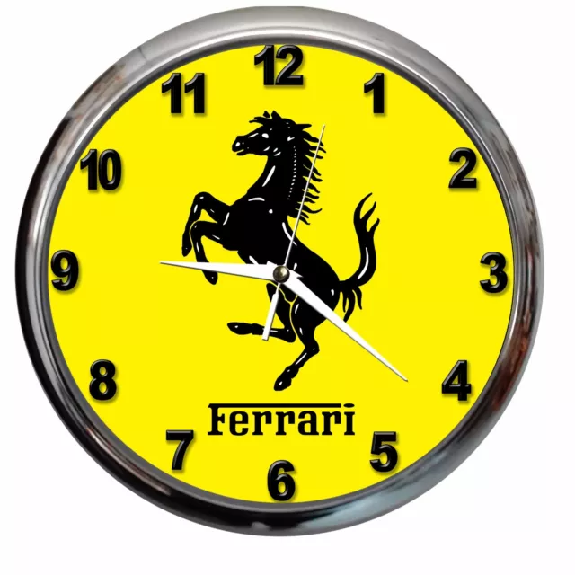 orologio NUOVO da parete FERRARI 3 auto meccanico officina car