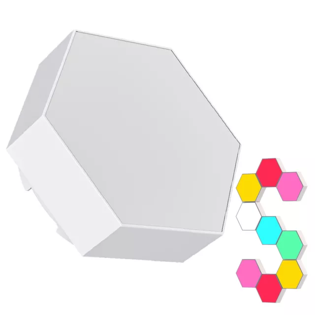 Hexagon Wall Lights Color Changing LED Panels Touch-Sensitive USB-Powered Remote