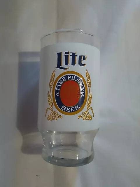 Lite Beer Painted 12 Oz. Footed Drinking Glass