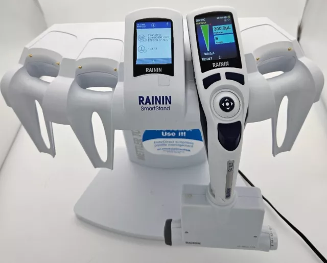 Rainin E4 Adjustable Spacer LTS EA8-300XLS 20-300μL With SCS-B Smartstand