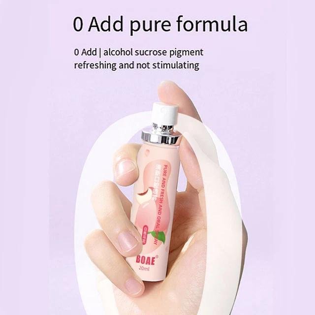 Déodorant Désodorisant Pour La Bouche Spray Oral Saveur De Raisin De Pêche ✿