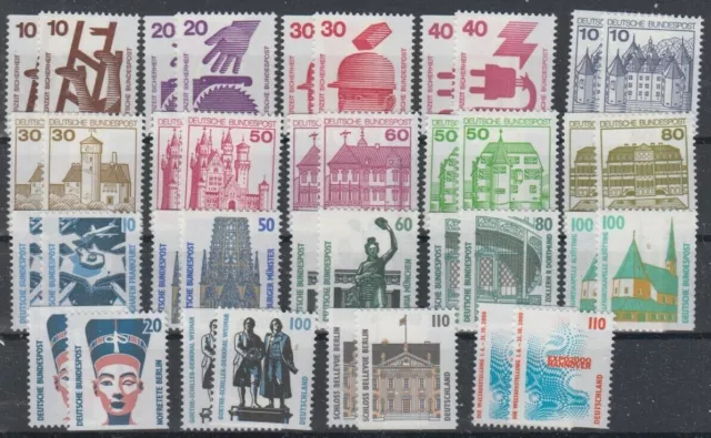 ALEMANIA OCCIDENTAL MNH 1949 - 2000 C/D todos los sellos FOLLETO emitidos COLECCIÓN COMPLETA
