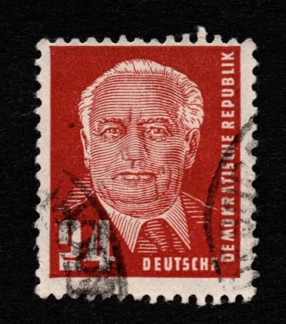 DDR 1950 / W. Pieck  24 Pf. - Mi.Nr. 252 b - gestempelt / geprüft