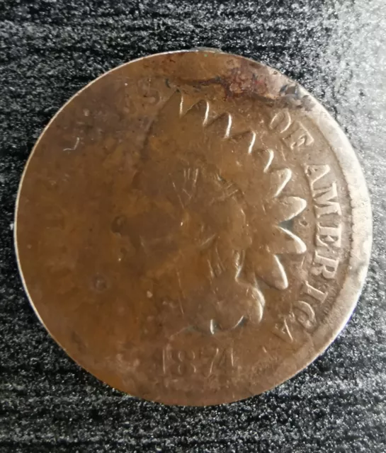 Monnaie États Unis, 1Cent 1874, Tête D'indien